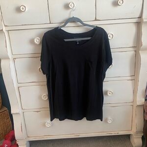 Cynthia Rowley Black Short Sleeve Tee